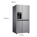 GS-L668PNL (DISPLAY MODEL) LG  625L Side by Side Fridge with Water & Ice Dispenser